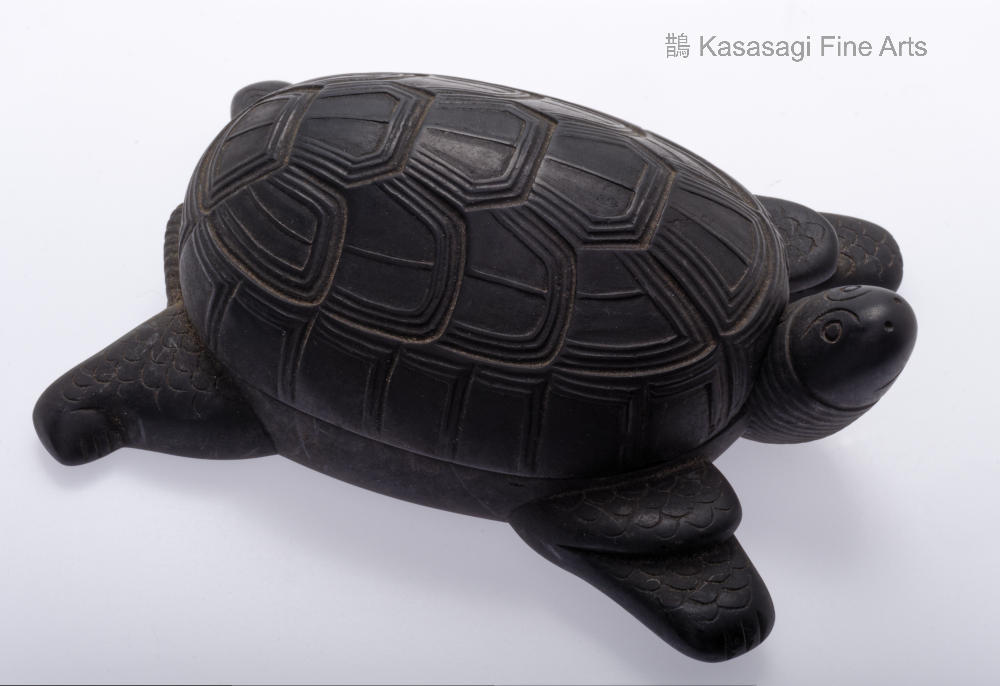 Japanese Tortoise Inkstone Container